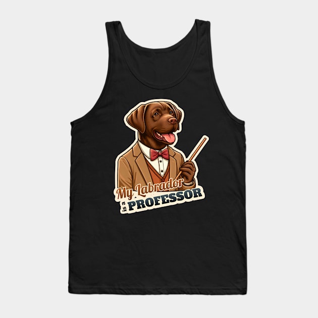 Professor Labrador Retriever Tank Top by k9-tee